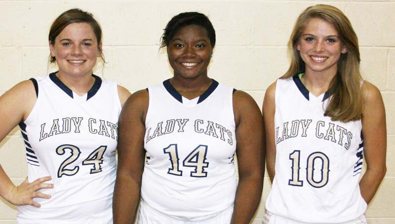 DAILY LEADER / MARTY ALBRIGHT / Bogue Chitto Lady Cats have high expectations as they start the 2013-14-basketball season. Directing the charge are seniors (from left) Jordan McKinney, Earlnesheia Dillon and Mattie Avants.