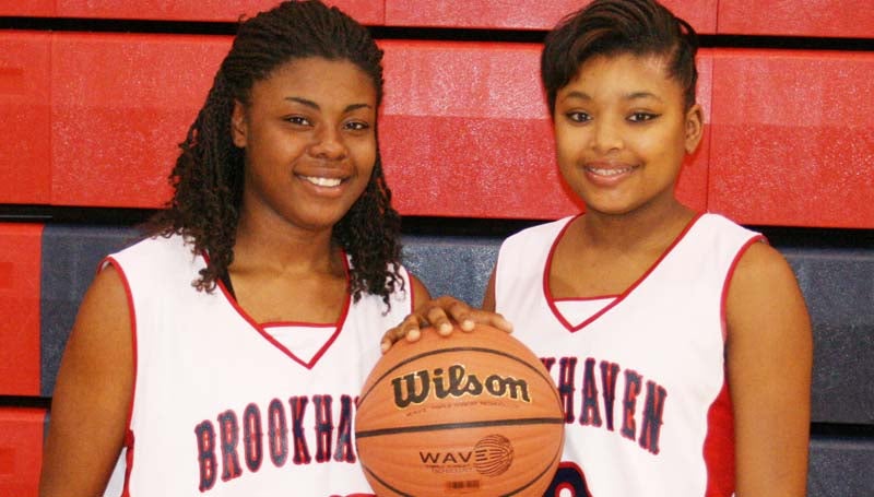 DAILY LEADER / MARTY ALBRIGHT / Brookhaven Lady Panther seniors include (from left) Diamond Herring and Fredericka Fairman.