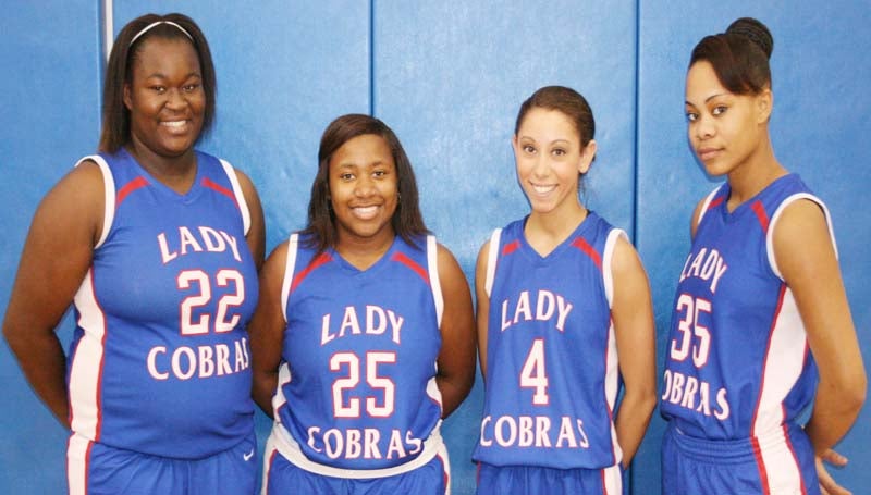 DAILY LEADER / MARTY ALBRIGHT / Wesson Lady Cobras seniors are (from left) Xzaviah James, Gabby Thomas, Brandi McInnis and LaCatherine Hence.
