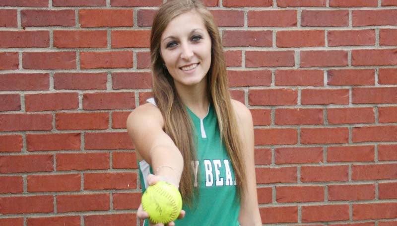 DAILY LEADER / MARTY ALBRIGHT / ALL-AREA SLOWPITCH SOFTBALL DEFENSIVE PLAYER-HEATHER MOAK-WEST LINCOLN