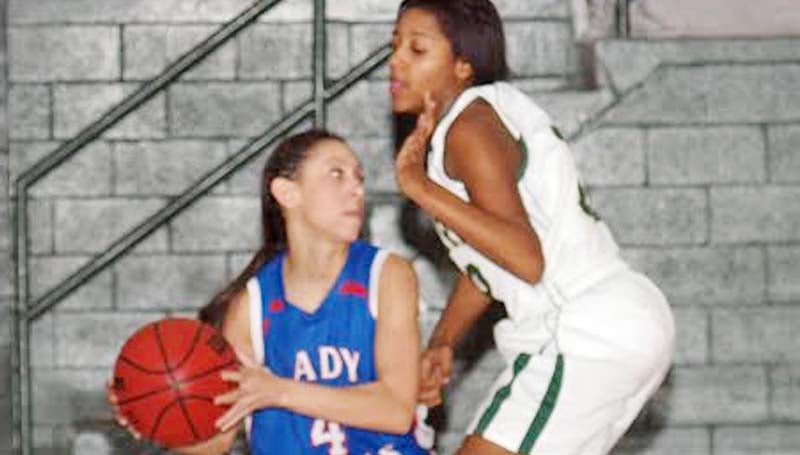 DAILY LEADER / TRACY FISCHER / Wesson senior guard Brandi McInnis (4) looks for some help as McLaurin's defender Kaylain Smith applies pressure Friday night.