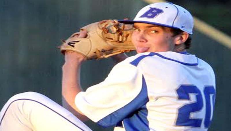 DAILY LEADER / SHERYLYN EVANS / Brookhaven Academy senior Newt Riley pitched a no-hitter against Hartfield Academy Monday night.