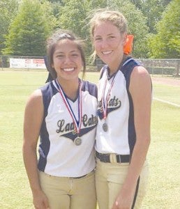 Photo submitted /Seniors Cherie Savoie (left) and Terrah Nelson. 