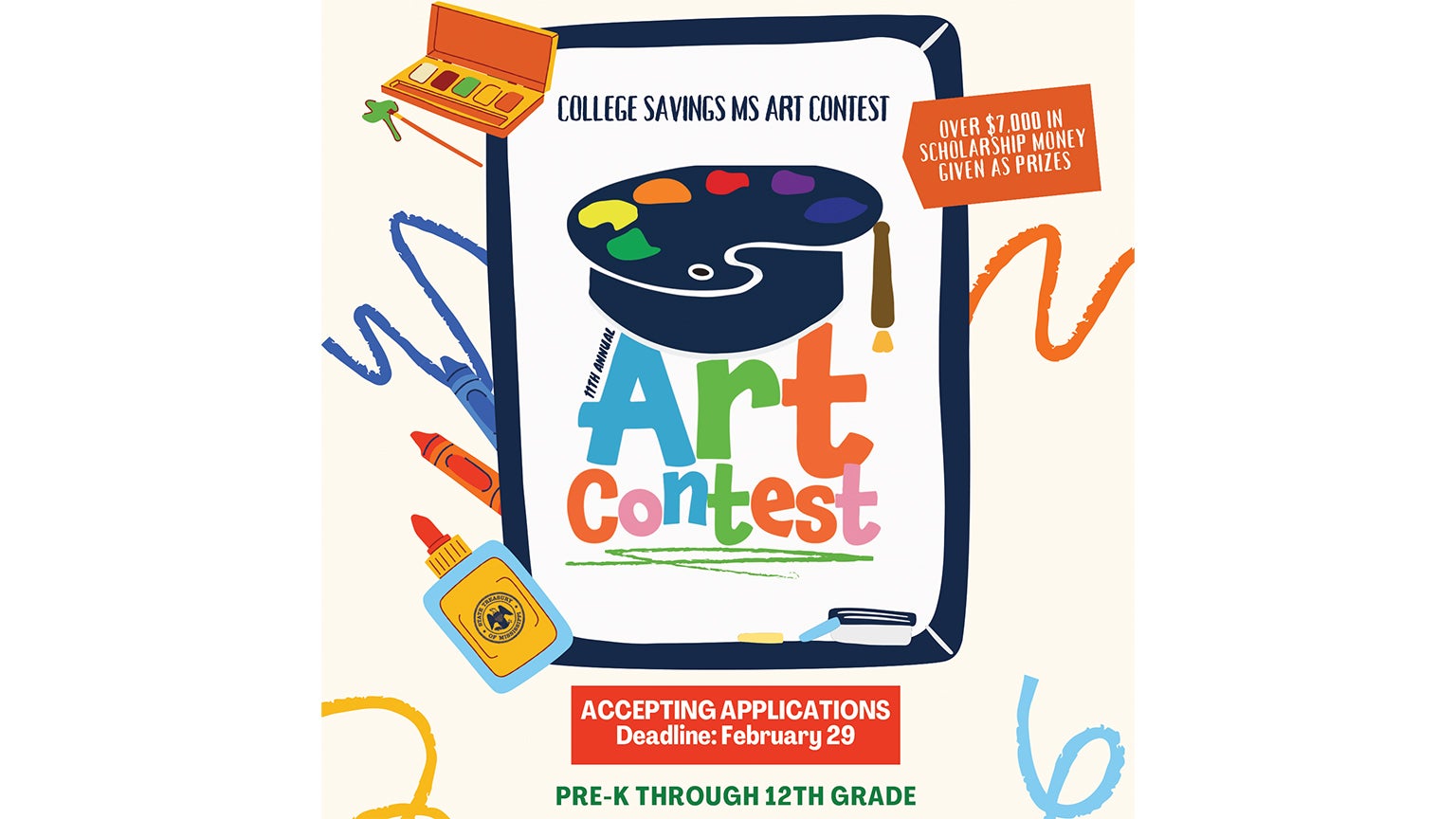 Students Can Win Scholarships In The 2024 Treasury Art Contest Daily   McRae 2024 Art Contest Flyer WEB 