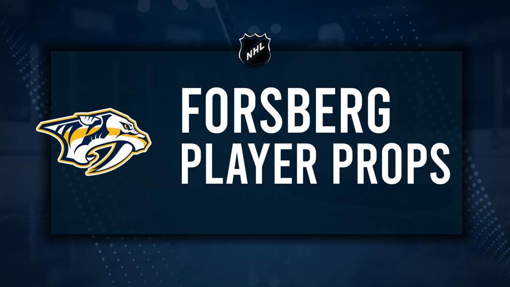 Filip Forsberg Player Prop Bets for the Predators vs. Bruins Game - October 22