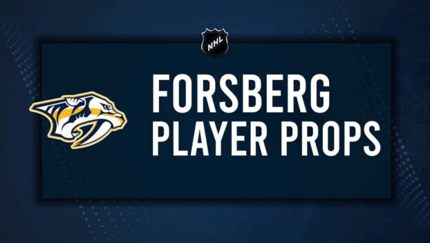 Filip Forsberg Player Prop Bets for the Predators vs. Kraken Game - October 15