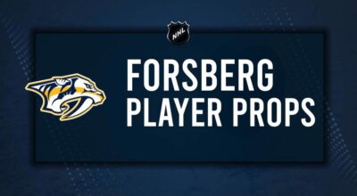 Filip Forsberg Player Prop Bets for the Predators vs. Lightning Game - October 28