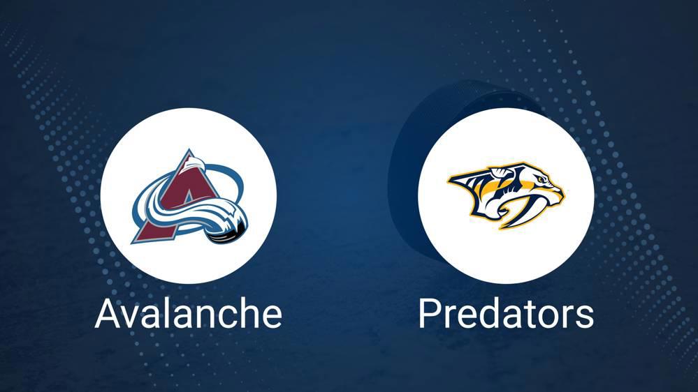 Avalanche vs. Predators Injury Report Today - November 11