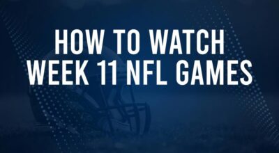 NFL Week 11 TV Schedule, Streams, Start Times, Channels