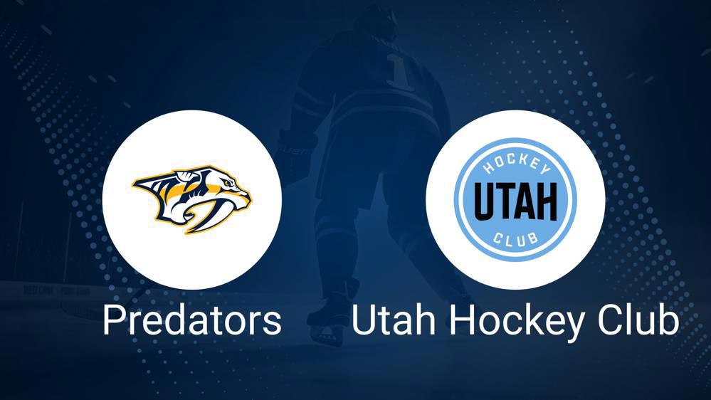 Where to Watch Nashville Predators vs. Utah Hockey Club on TV or Streaming Live - November 9