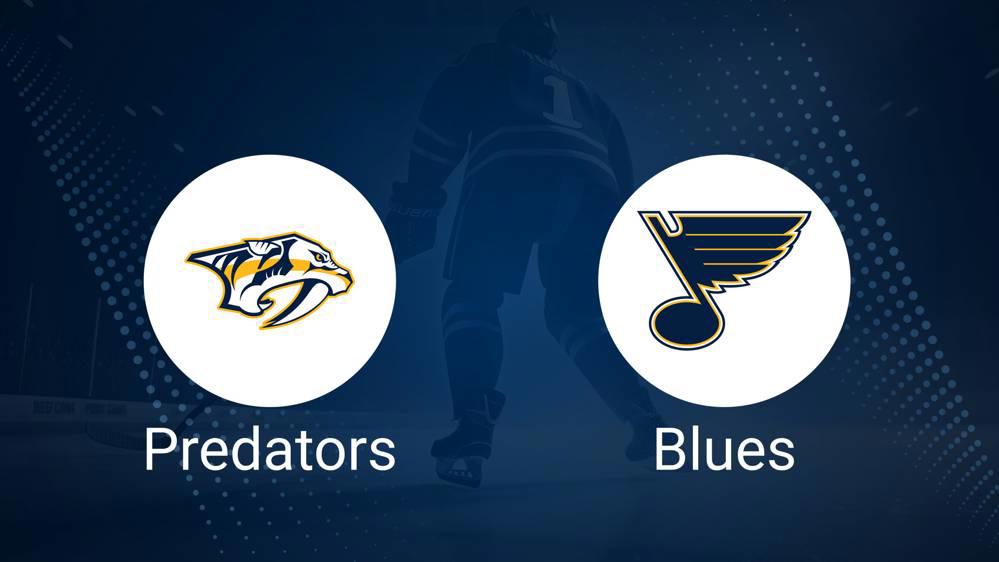 Predators vs. Blues Injury Report Today - December 27