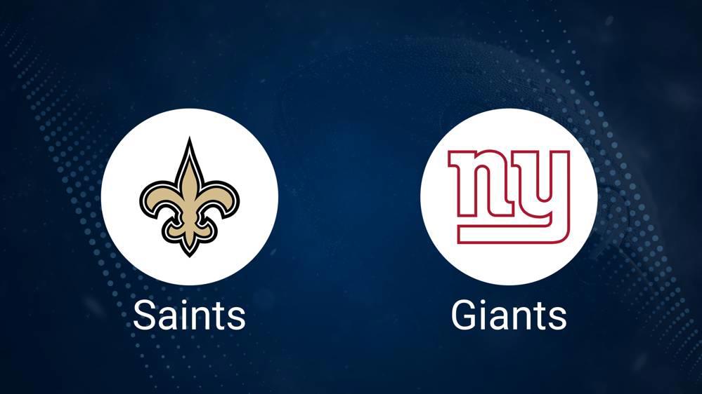 Saints vs. Giants: Odds, Moneyline, and Spread - Week 14