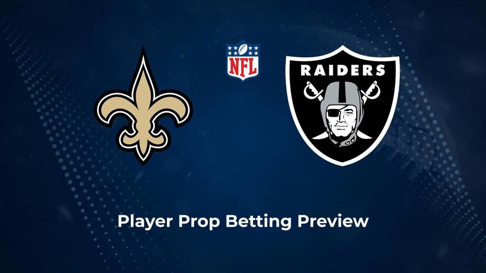 Saints vs. Raiders Player Props & Odds – Week 17