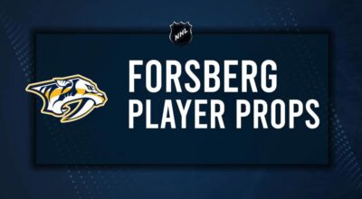 Filip Forsberg Player Prop Bets for the Predators vs. Wild Game - January 18