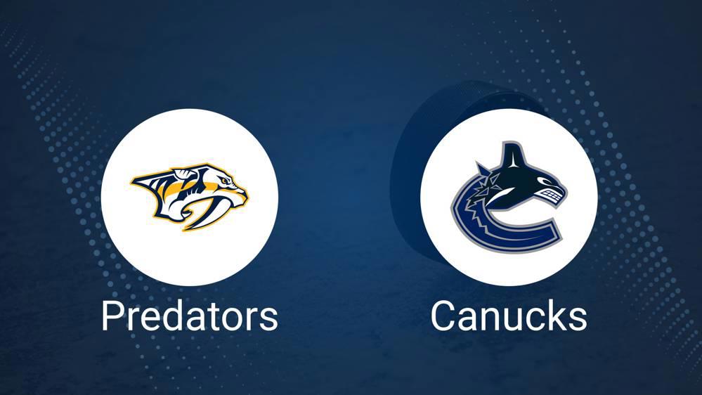 How to Pick the Predators vs. Canucks Game with Odds, Spread, Betting Line and Stats – January 29