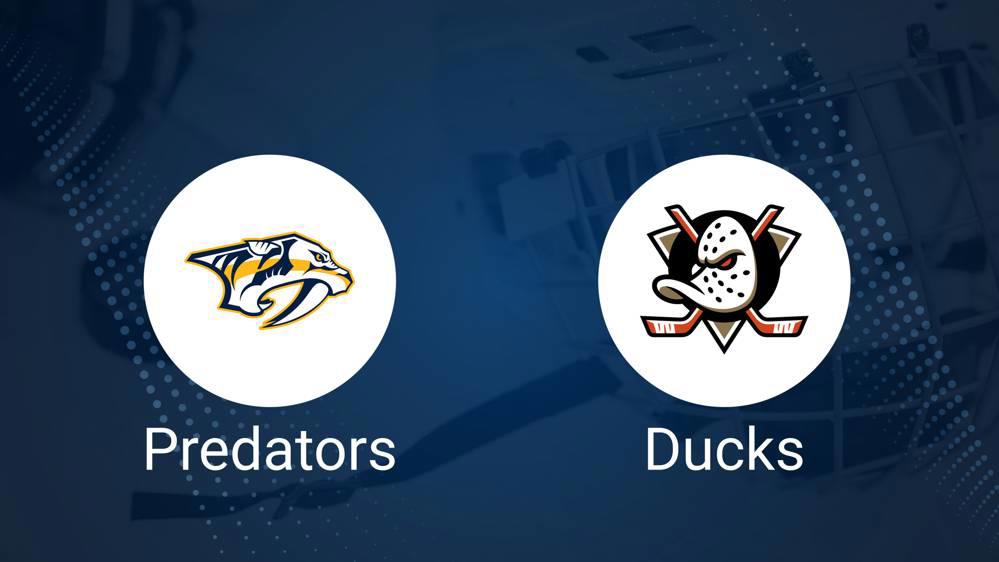 How to Pick the Predators vs. Ducks Game with Odds, Spread, Betting Line and Stats – January 25