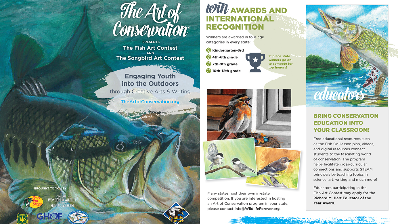 Students: Enter the Wildlife Forever 2026 Fish Art and Creative Writing Competition