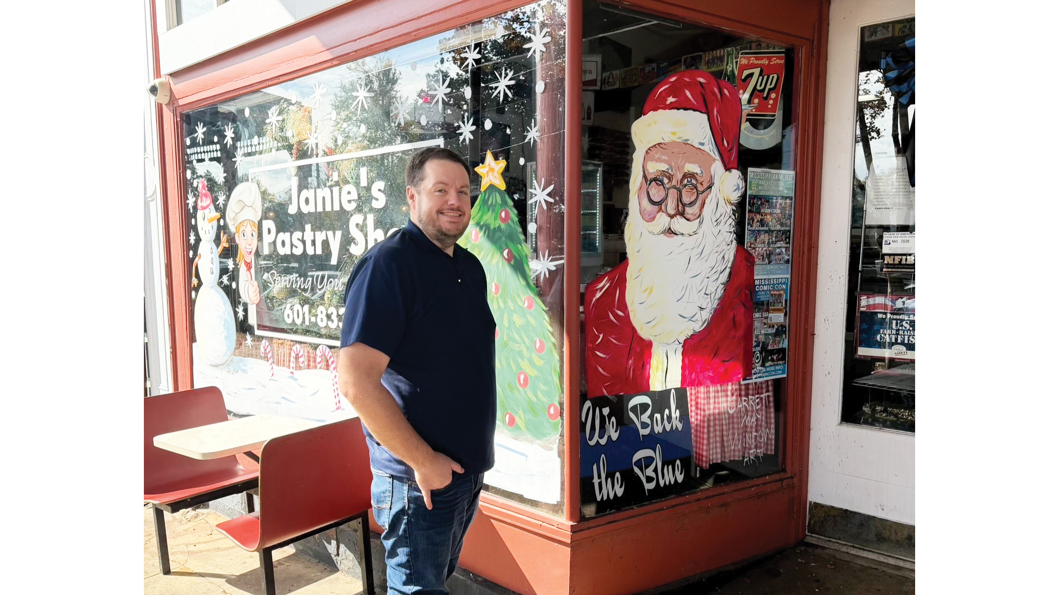 Know Your Neighbor: You ‘May’ have seen this Brookhaven painter’s window art all around town