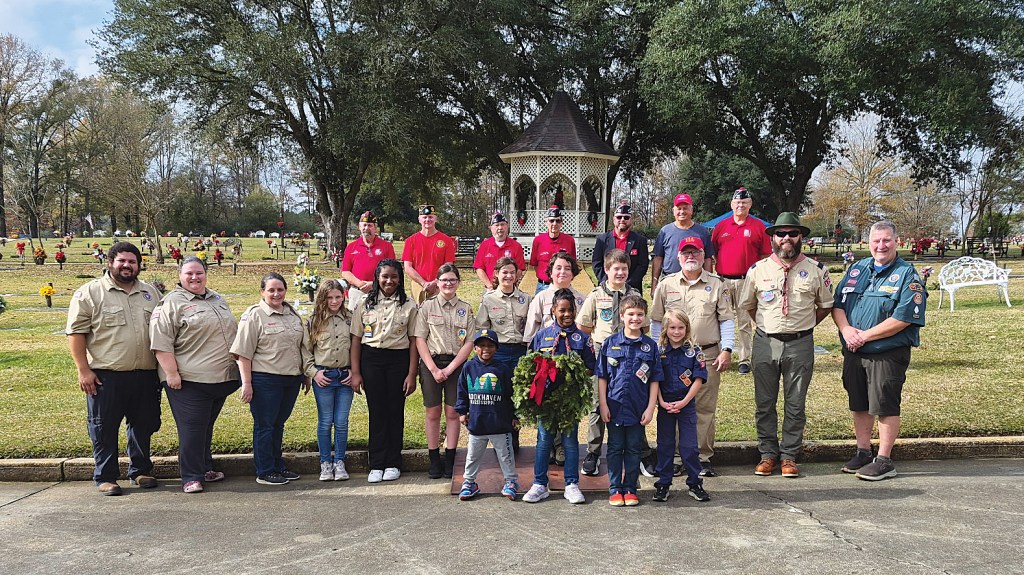 Scouting troops enjoy camp, parade, service, and pancakes